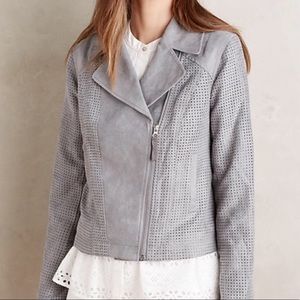 Anthropologie Hei Hei Gray Zipper Jacket